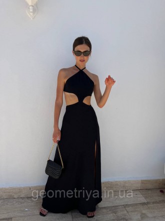 
Длинное платье с отрытой спиной черного цвета
Параметры: 
S: грудь свободна на . . фото 6