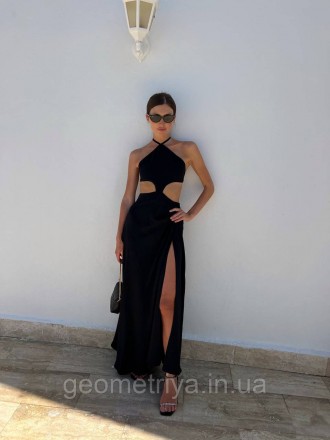 
Длинное платье с отрытой спиной черного цвета
Параметры: 
S: грудь свободна на . . фото 5