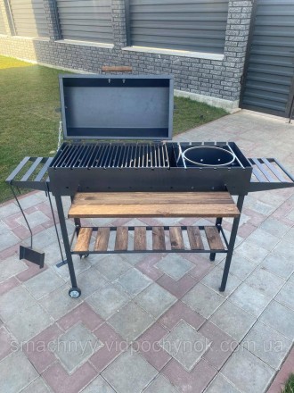 Мангал гриль розбірний  5 мм із підставкою під казан на 13 шампурів.. Київ. фото 1