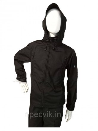 Тактична куртка-штормівка з каптуром виготовлена зі щільної, міцної на розрив тк. . фото 2
