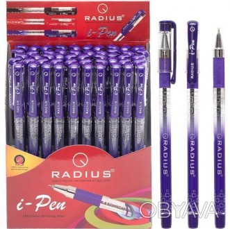 ![CDATA[Ручка кулькова RADIUS "I Pen" на масляній основі. Товщина лінії 0.7 мм М. . фото 1