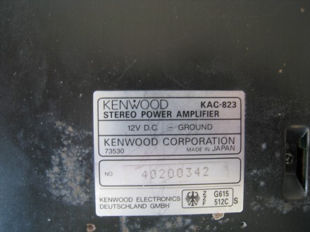 Відмінний у доброму стані двохканальний автопідсилювач KENWOOD KAC-823. Технічно. . фото 7