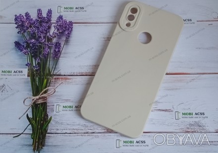 
Силиконовый чехол-накладка для Xiaomi Redmi Note 7 в матовом молочном цвете - и. . фото 1
