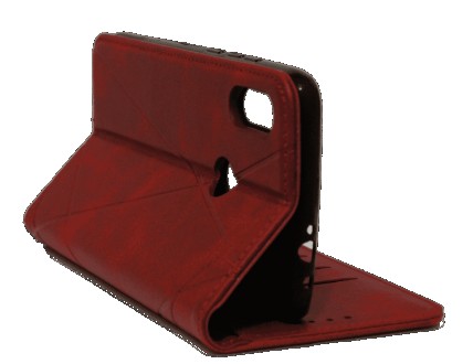 
Чудесный красный кожаный чехол для Xiaomi Redmi Note 7 с магнитом и подставкой . . фото 4