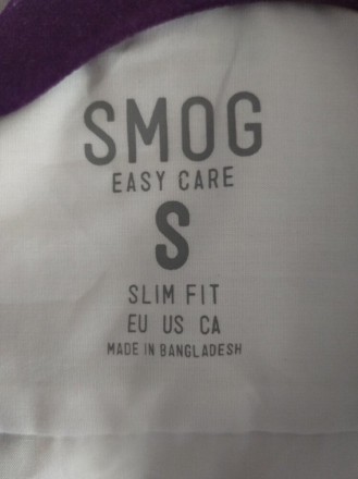 Белая мужская рубашка с коротким рукавом, р.С, Smog, Бангладеш .
ПОГ 49 см.
ПО. . фото 4