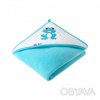 Теплое и мягкое детское полотенце с капюшоном изготовлено из высококачественного. . фото 1