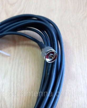 Перехідник кабель N-male — SMA-female 10 м.Характеристики:
Роз'єм 1: N-male (тат. . фото 5