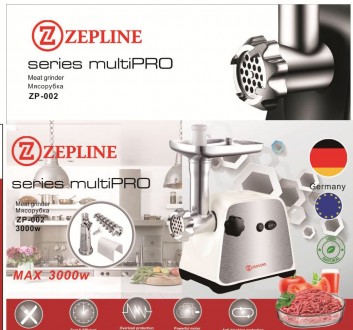 М'ясорубка Zepline ZP-003 3000 Вт — незамінний прилад у домашньому побуті. Викор. . фото 7