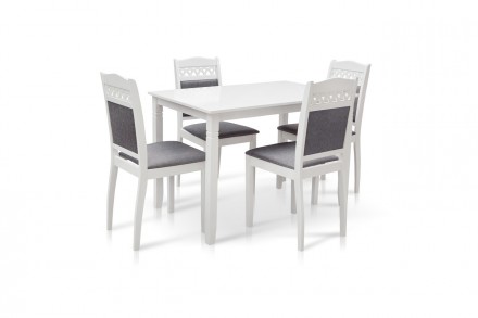 Комплект кухонный обеденный Бродвей (стол+4 стула) белый Это современный и качес. . фото 3