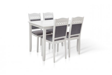 Комплект кухонный обеденный Бродвей (стол+4 стула) белый Это современный и качес. . фото 4
