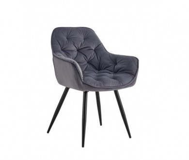 Кресло Парадиз (велюр/серый). Киев. фото 1