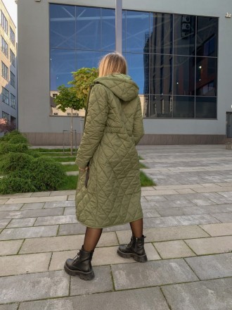 Женское Пальто стеганое с кулиской
Код 015733 
 
Размер: 42-44, 46-48
 
Пальто с. . фото 5