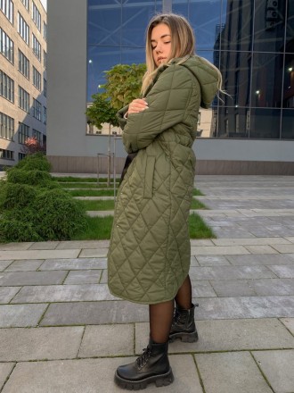 Женское Пальто стеганое с кулиской
Код 015733 
 
Размер: 42-44, 46-48
 
Пальто с. . фото 4