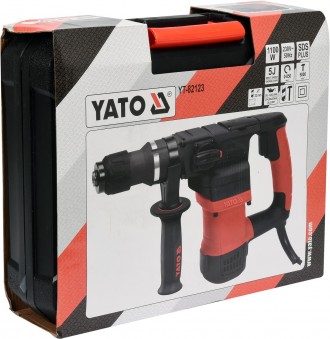 Перфоратор YATO YT-82123 - потужний інструмент для буріння та свердління. Оснаще. . фото 3