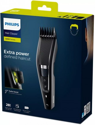 
Машинка для стрижки волосся, яку можна мити Philips Hairclipper series 5000 HC5. . фото 3