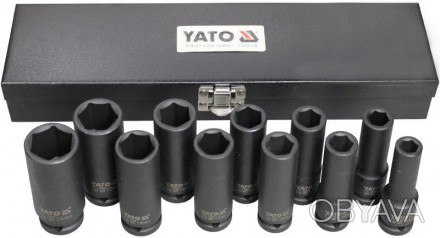 Набор торцевых головок YATO YT-1054 предназначен для затяжки/разборки крепления . . фото 1