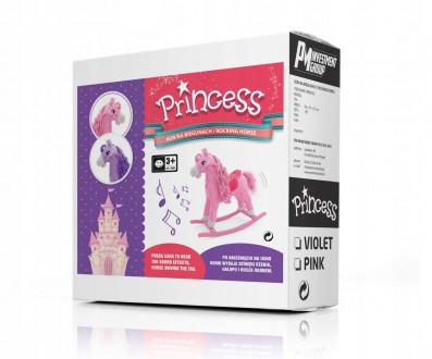 Лошадка качалка детская Princess Фиолетовая 
Уникальная интерактивная игрушка, п. . фото 7
