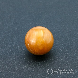 Сувенірна куля з натурального каменю Жовтий Кварц d — 20 мм +. . фото 1