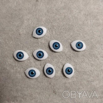 Фурнітура "Живі очі" пара колір синій зіниці 16х12мм фас.35пар.. . фото 1
