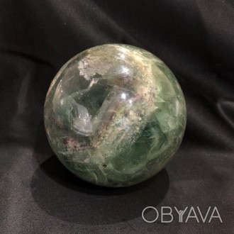 (за 100г.) Шар сувенир из натурального камня Флюорит вес от1300г.. . фото 1