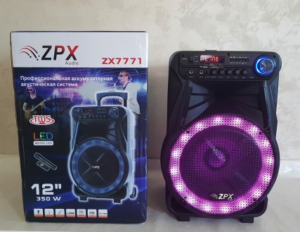 Описание:
ZPX ZX-7771: 12x1 ДЮЙМОВ ДИНАМИК / USB / Bluetooth / FM-радио / 1 ради. . фото 11