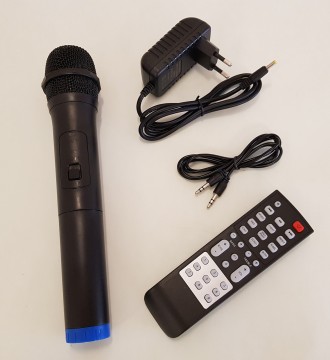 Описание
Колонка портативная с радиомикрофоном ZX-7789 (USB/Bluetooth/FM/LED/TWS. . фото 9
