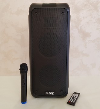 Описание
Колонка портативная с радиомикрофоном ZX-7789 (USB/Bluetooth/FM/LED/TWS. . фото 4