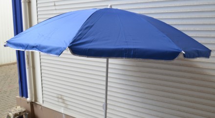 Зонт круглий, фактичний діаметр 1.7 м, з срібним напиленням .
Матеріал: поліесте. . фото 6