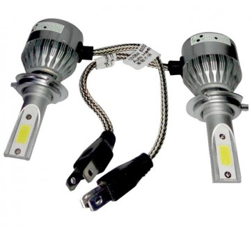Комплект світлодіодних автомобільних фар головного світла HeadLight С6-H4 12v CO. . фото 6