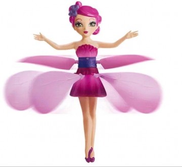 Кукла летающая фея Flyning Fairy NJ-8018 с сенсорным датчиком и подсветкойЗамеча. . фото 2