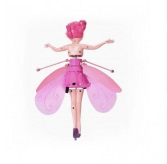 Кукла летающая фея Flyning Fairy NJ-8018 с сенсорным датчиком и подсветкойЗамеча. . фото 4