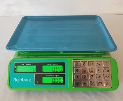 Опис:
Торгові електронні ваги до 55 кг Rainberg RB-303 (з металевими кнопками)
В. . фото 2