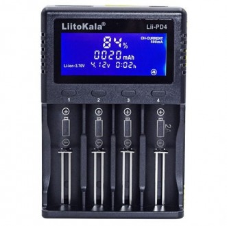LiitoKala Lii-PD4 - універсальний автоматичний зарядний пристрій на 4 канали для. . фото 2