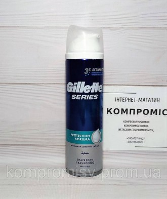 
Чоловіча піна для гоління Gillette Series Sensitive Skin для чутливої шкіри, 25. . фото 2