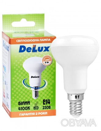 Лампа світлодіодна DELUX FC1 6 Вт R50 4100K 220В E14 білий
Потужність
 6 Вт
Екві. . фото 1