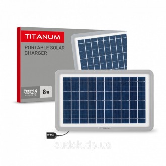 Портативний зарядний пристрій сонячна панель TITANUM TSO-M508U представляє собою. . фото 2