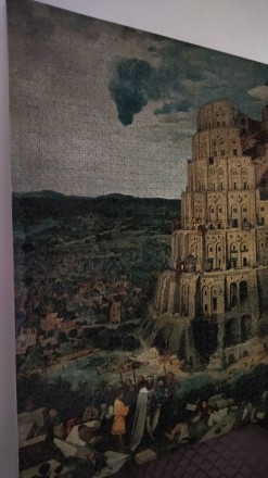 Картина з пазлів "Вавилонська вежа" австрійського художника Пітера Бре. . фото 3