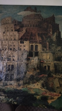 Картина з пазлів "Вавилонська вежа" австрійського художника Пітера Бре. . фото 4