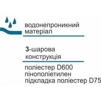 Материал: полиэстер D600, пенополиэтилен, подкладка - полиэстер D75. 
Чехол для . . фото 4