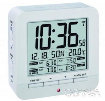 
Цифровые часы радио - будильникTFA 60,2536 с 4 - мя различными временами сигнал. . фото 1