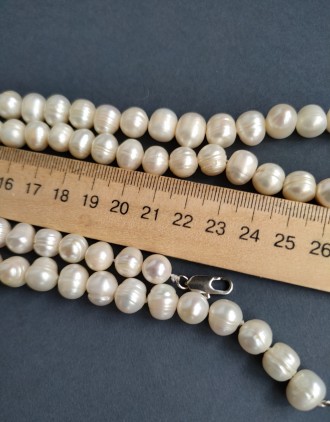 Пропонуємо до Вашої уваги чарівне намисто з натуральних перлів. 
Метал : ювелірн. . фото 4