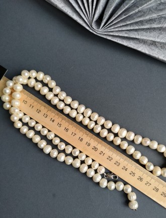 Пропонуємо до Вашої уваги чарівне намисто з натуральних перлів. 
Метал : ювелірн. . фото 6