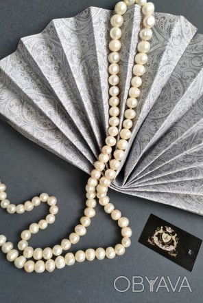 Пропонуємо до Вашої уваги чарівне намисто з натуральних перлів. 
Метал : ювелірн. . фото 1