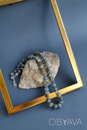 
Пропонуємо вам купити намисто з енергетично потужним та прекрасним каменем лабр. . фото 1