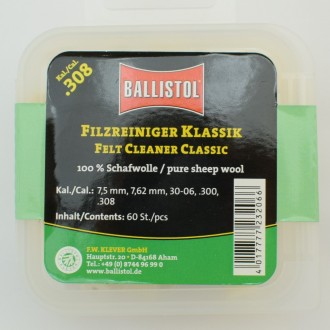 Патч для чистки Ballistol войлочный классический .308 60шт/уп
Высококачественные. . фото 5