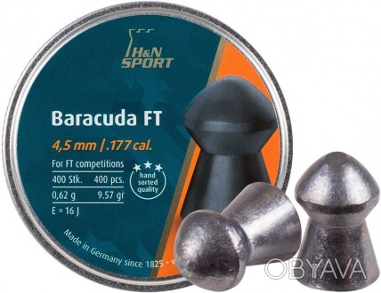 Пули H&N Baracuda Field Target 4.51 мм , 0.62 г, 400шт/уп
Baracuda FT – это пнев. . фото 1