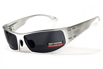 Открытыте защитные очки Global Vision BAD-ASS-2 Silver (gray) серые
Очки Bad-Ass. . фото 10