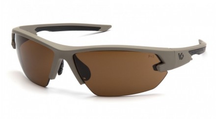Открытыте защитные очки Venture Gear Tactical SEMTEX Tan (Anti-Fog) (bronze) кор. . фото 2