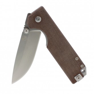 Нож StatGear Ausus brown (сталь D2)
Классический олдскульный полновесный нож с ш. . фото 5