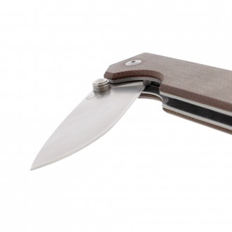 Нож StatGear Ausus brown (сталь D2)
Классический олдскульный полновесный нож с ш. . фото 6